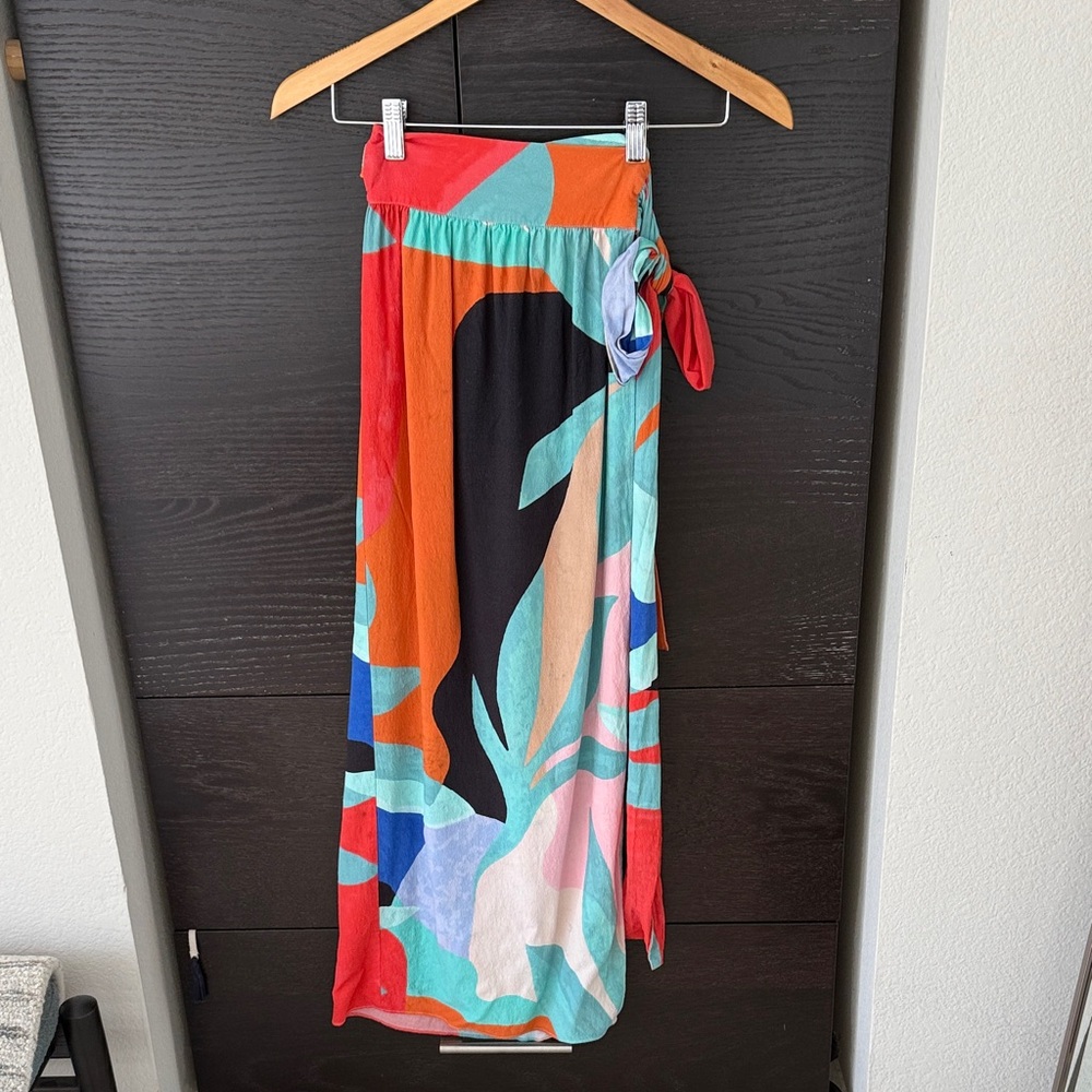 Mara Hoffman Swim Maxi Wrap Skirt Size S